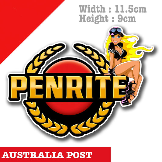Pin Up Girl Logo, PENRITE OIL Logo Logo  Sticker
