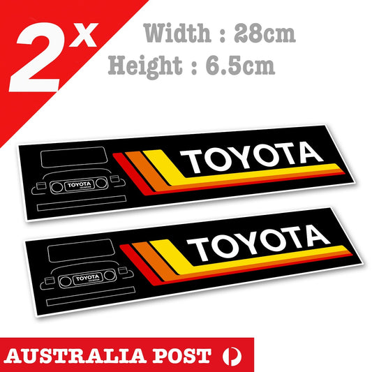 TOYOTA Land Cruiser 1984 Toyota LandCruiser FJ4 banner, TRD, Off Road Sticker