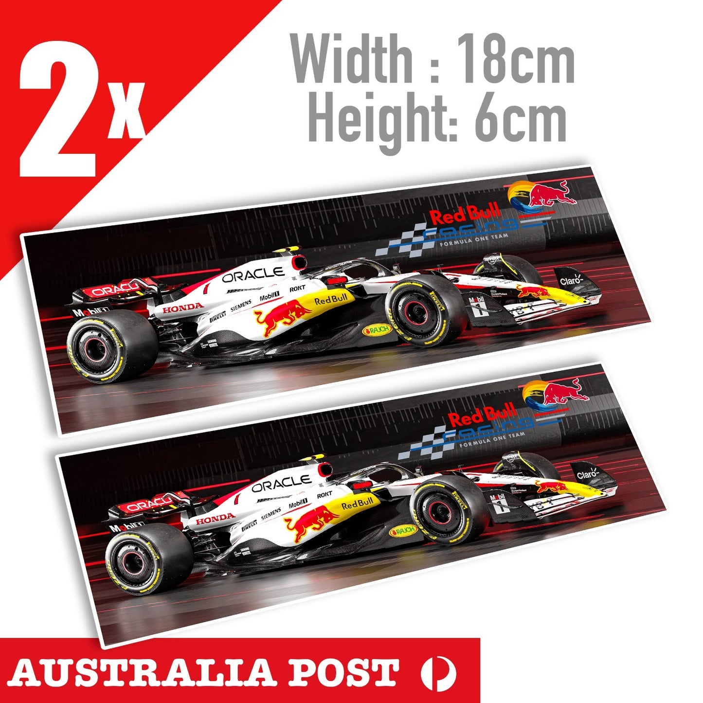 Red Bull HONDA Formula 1 Racing Car, Laptop , Car  Decal Stickers