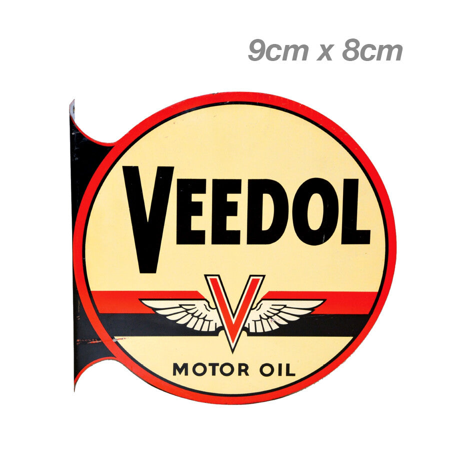 Veedol Motor Oil with Winged V Logo Sign Car  Vinyl  Sticker 