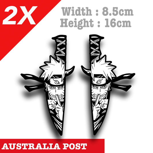 Naruto Characters Knife JDM, NARUTO Anime, Laptop , Car  Decal Sticker