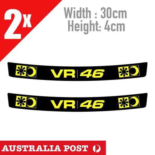 VALENTINO Rossi VR 46 Motorcycle Helmet Visor  Stickers