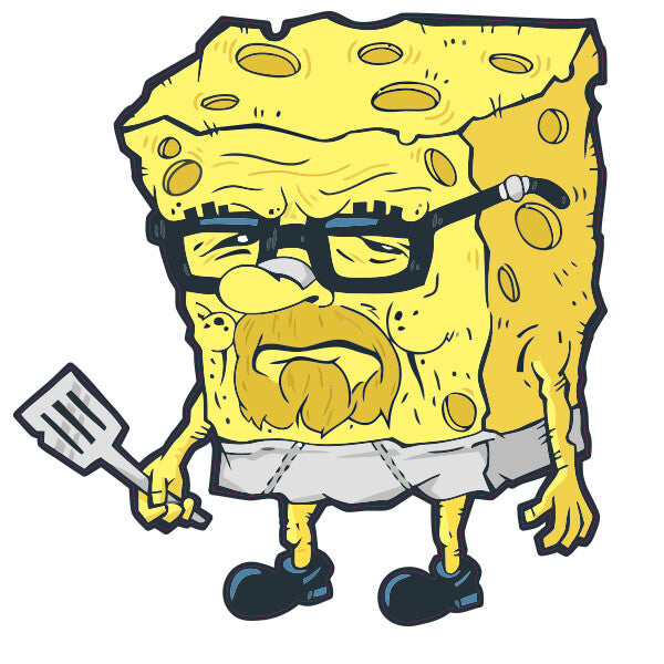 Breaking Bad Sponge Bob Funny Decal Sticker 