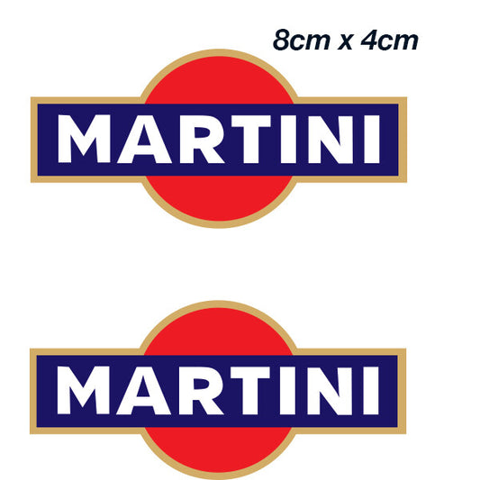 MARTINI RACING VINTAGE MOTORACING EDM JDM MOTOR Laptop , Car Sticker 