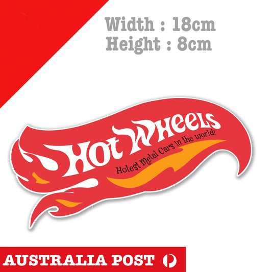 HOT WHEELS Logo 1968-1969 Sticker