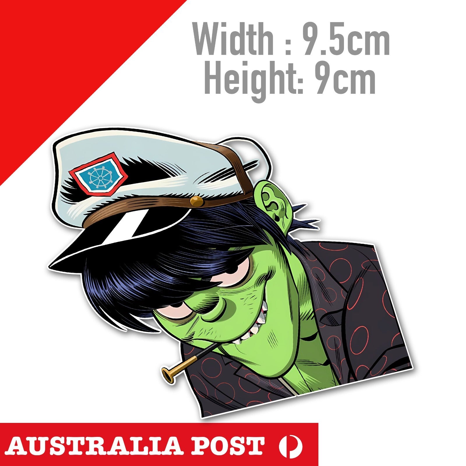 Gorillaz 2-D Band MURDOC Laptop , Car Sticker