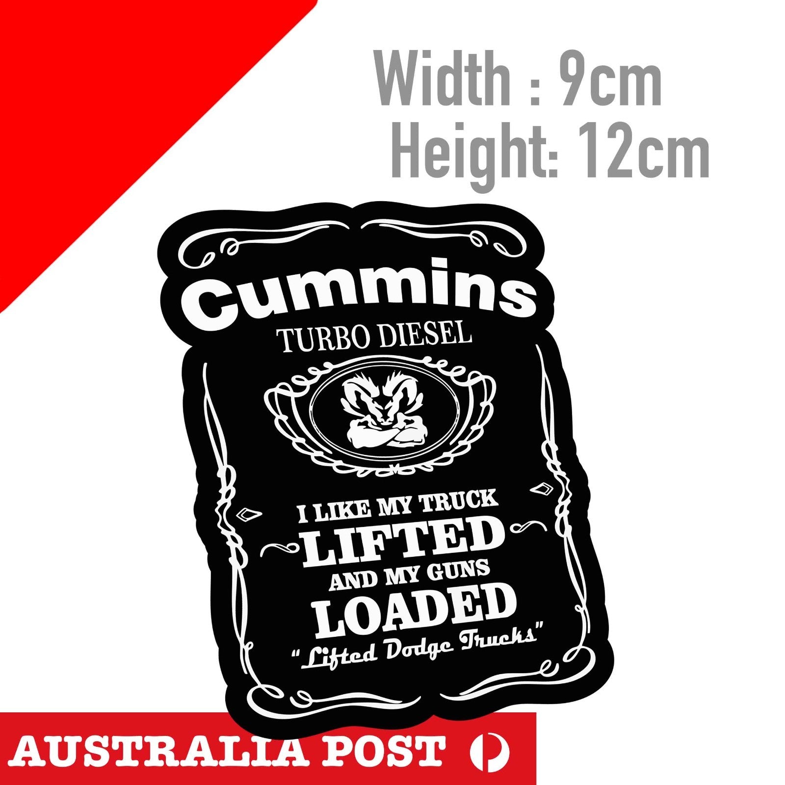 CUMMINS Turbo DISEL Engine Oil Label Sticker