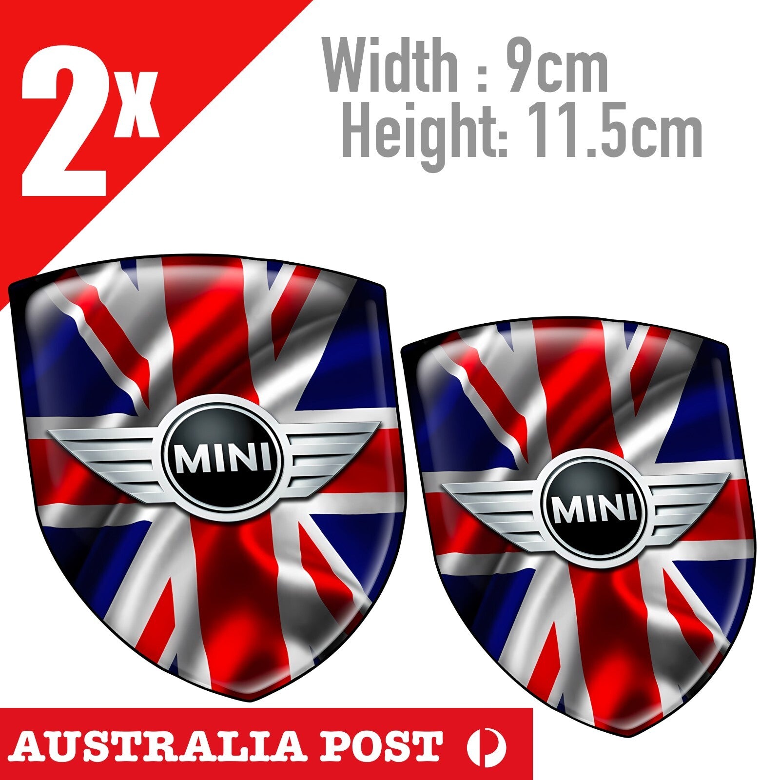 MINI COOPER S Emblem BRITISH FLAG  Logo Sticker
