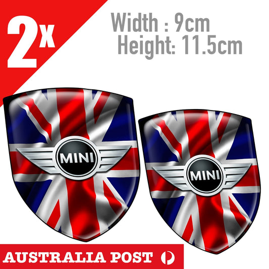 MINI COOPER S Emblem BRITISH FLAG  Logo Sticker