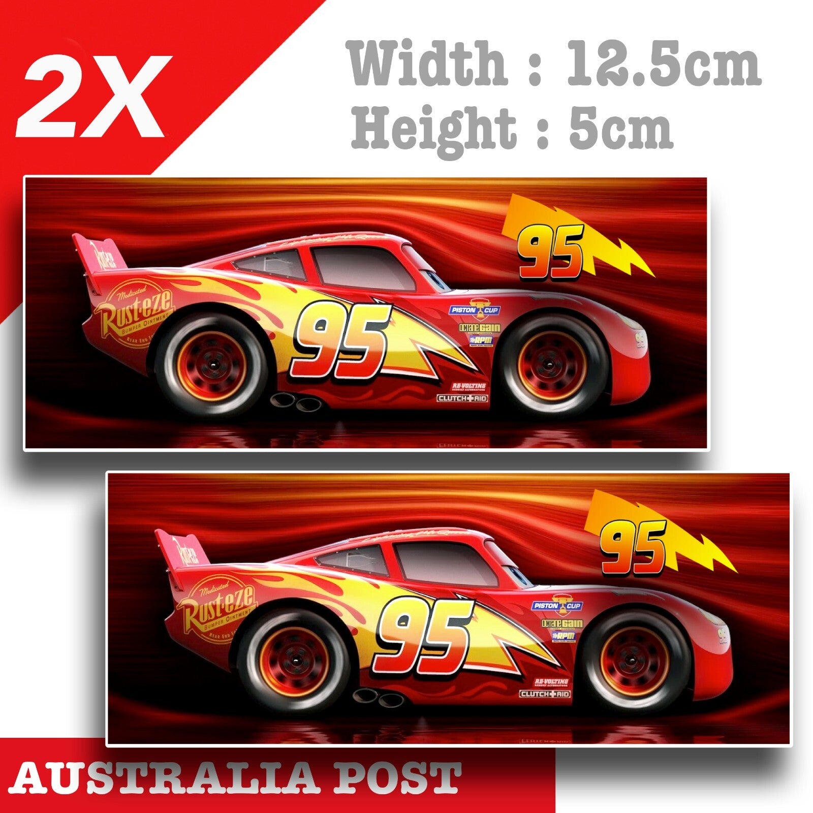 Lightning McQueen Number 95 , Lightning McQueen Cars Sticker