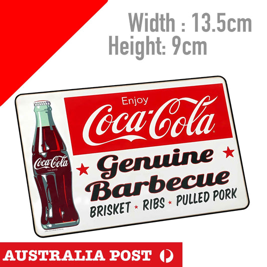 COCA COLA Vintage Sign Brisket, Ribs Old Retro Sticker