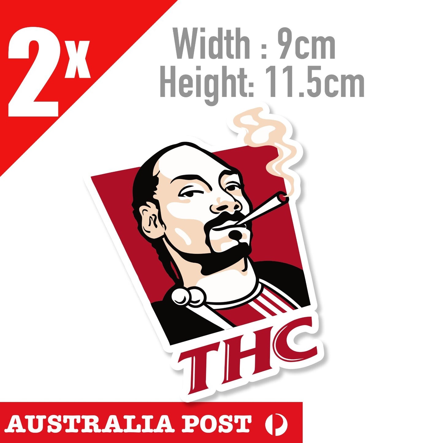 THC , Funny Smoking Sticker