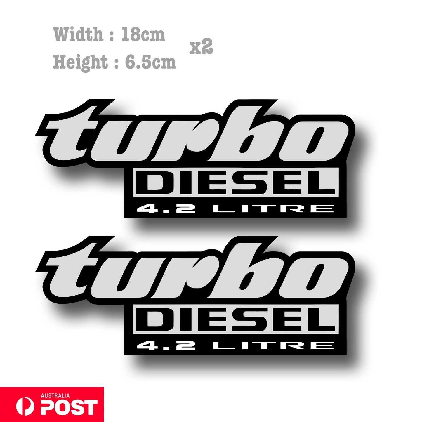 4.2 LITRE TURBO DIESEL GQ GU Patrol Doors Custom sticker 4x4 decals for NISSAN