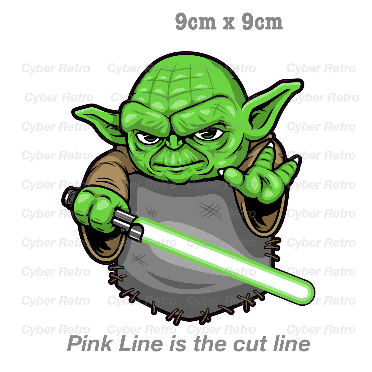 STAR WARS - Master YODA Star Wars Pocket Jedi Sticker 