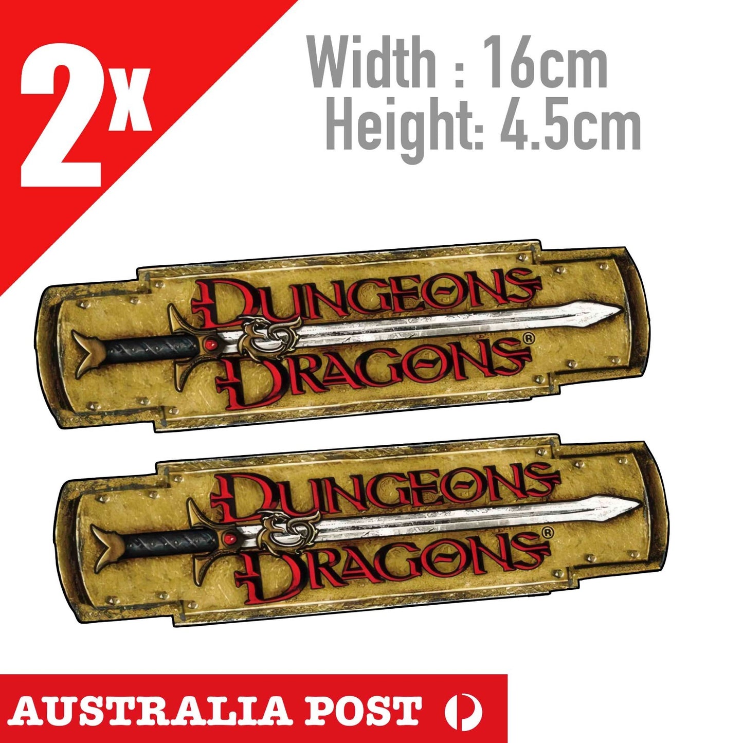 Dungeon and Dragons SWORD logo Stickers