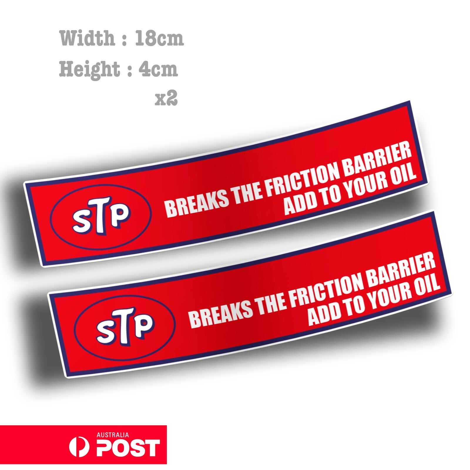 STP Oil Banner Stickers Sticker