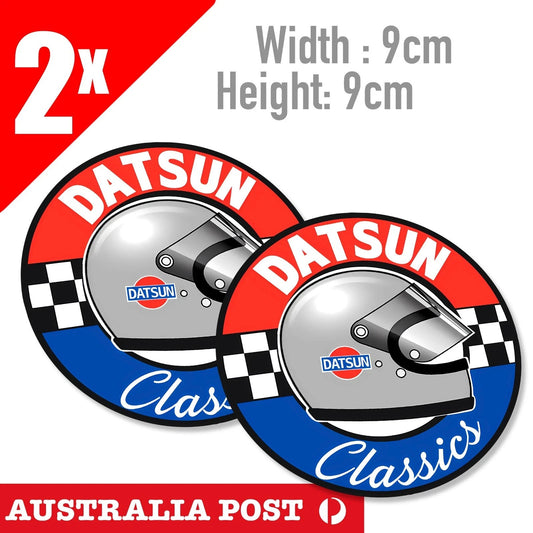 DATSUN CLASSIC JAPAN VINTAGE LOGO helmet, Laptop , Car Decal Stickers