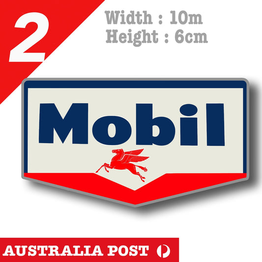 Mobil Pegasus Gas Station Sign Stickers