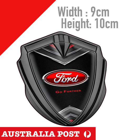 FORD RED Badge , FORD LOGO , Go Further Badge Sticker