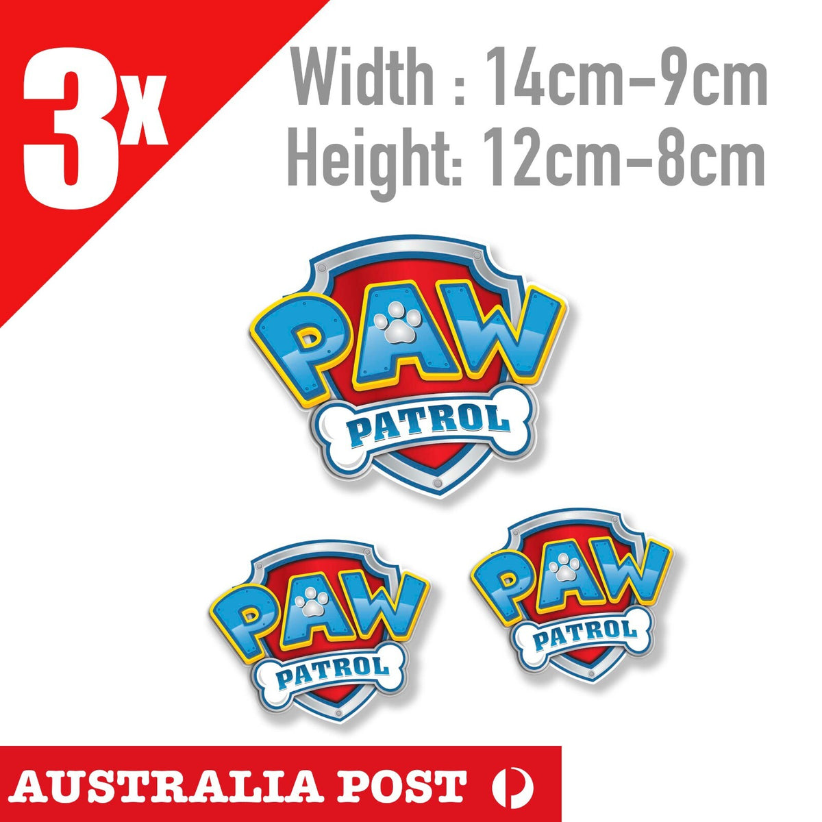 PAW Patrol Cartoon Logo  Cartoon Logo , Car  Vinyl  x3 Sticker