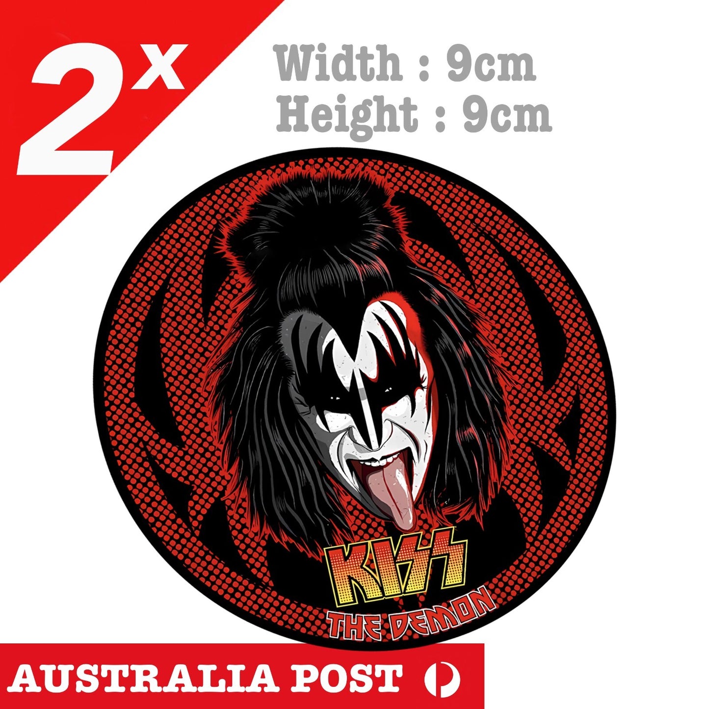 KISS ROCK Band Logo , KISS Gene Simmons Tongue Stickers