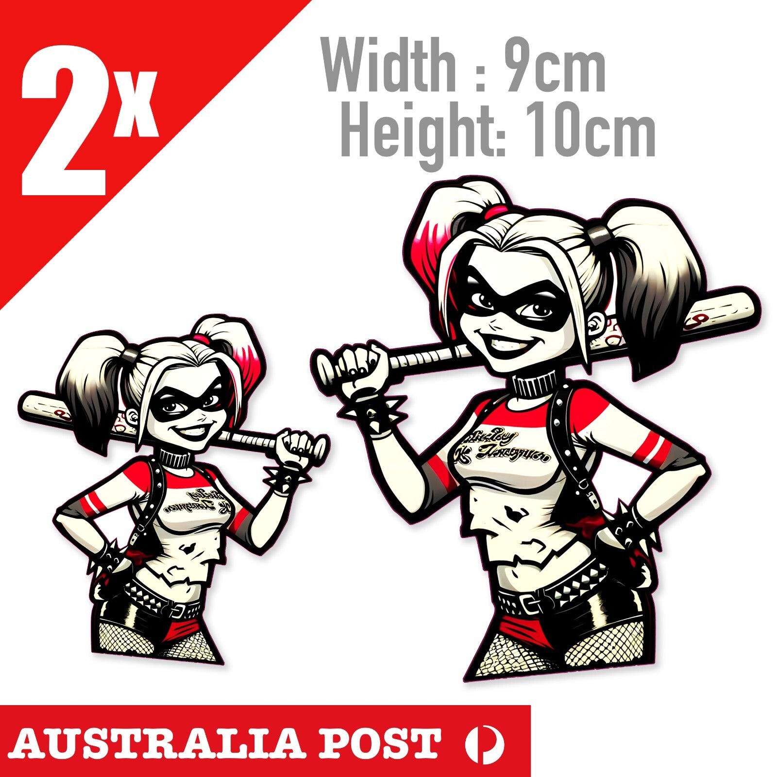 Harley Quinn DC , Suicide Squad , Harley Quinn baseball Batt Stickers