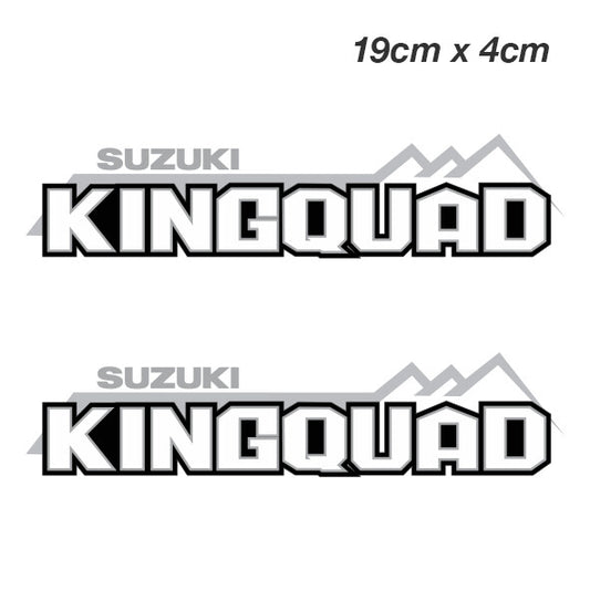 SUZUKI KINGQUAD Off Road Logo JDM Laptop , Car  Decal Sticker 