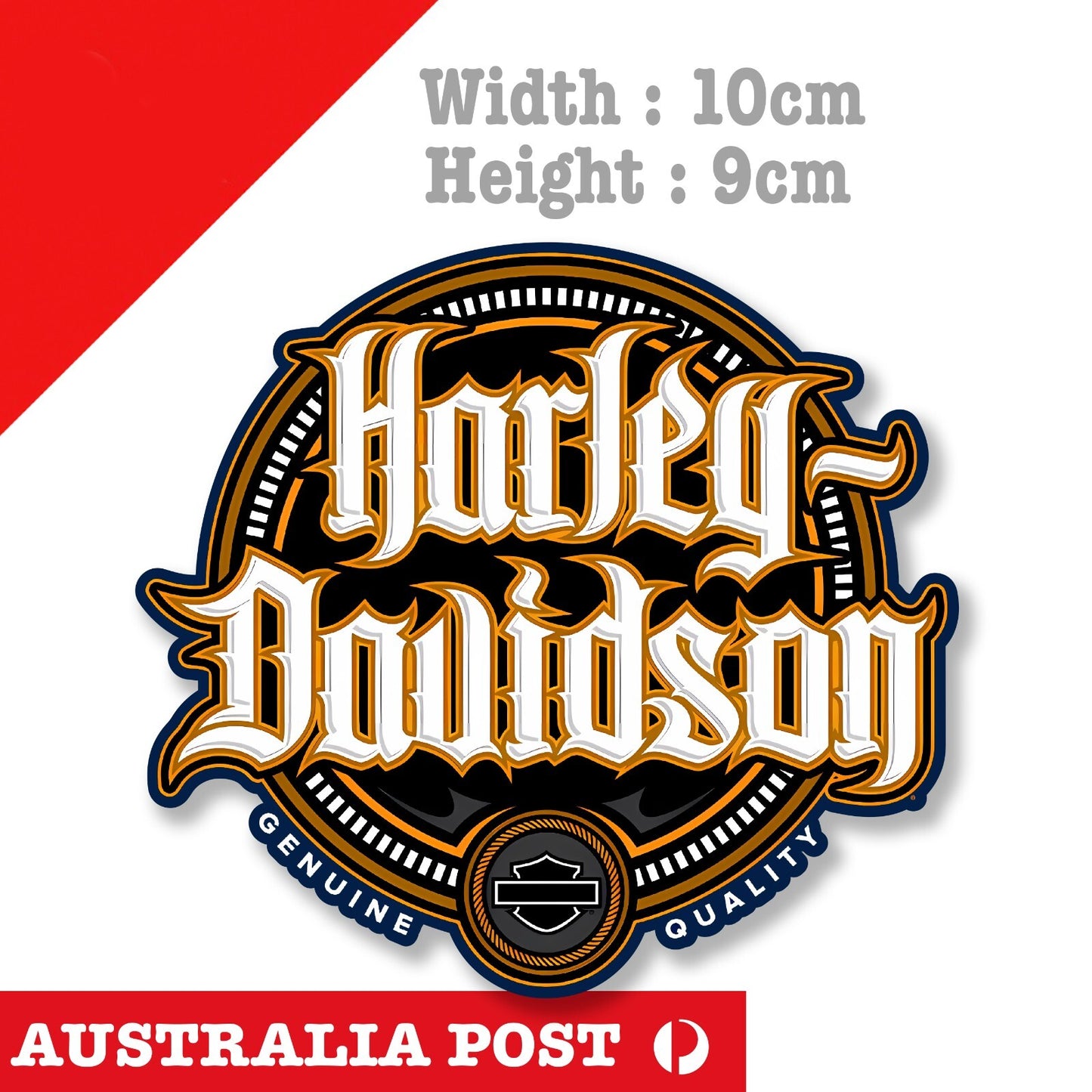 HARLEY DAVIDSON Motorcycle GENUINE QUALITY Mechanic Dyna Tank   Sticker
