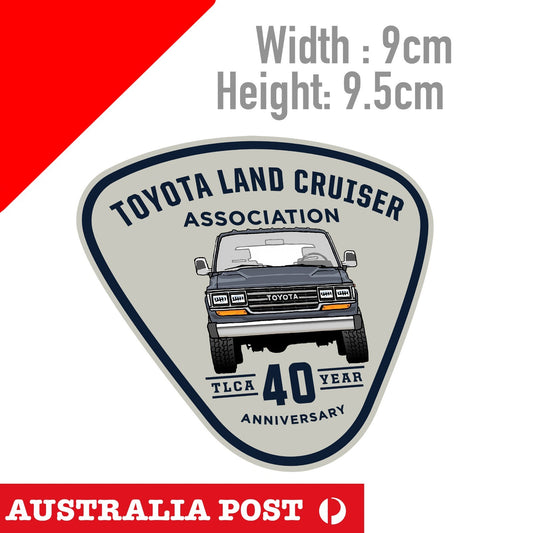 TOYOTA FJ62 Blue Stipe Logo, 4WD, 4X4, Hilux, Off Road Sticker