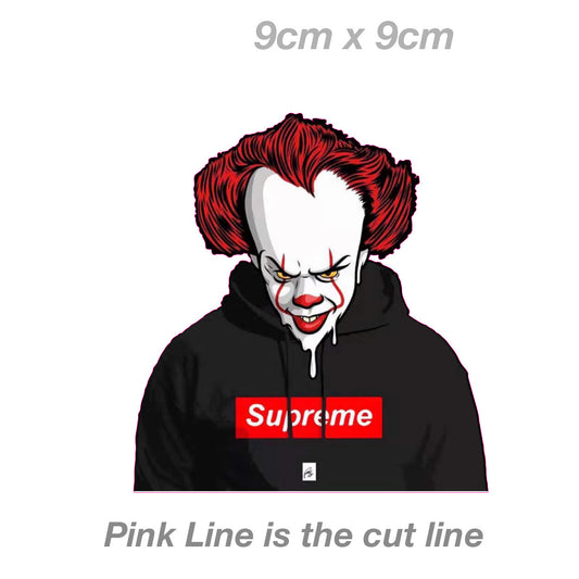 Penny Wise IT , Scary Clown SUPREME Funny Decal  Sticker 