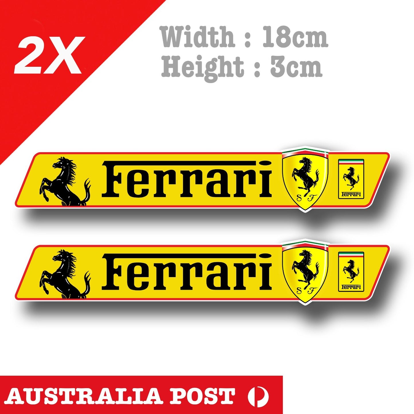 Ferrari Logo Banner Racing  Sticker