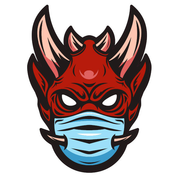 ONI Japanese Mask  funny  Laptop , Car  Decal Sticker 