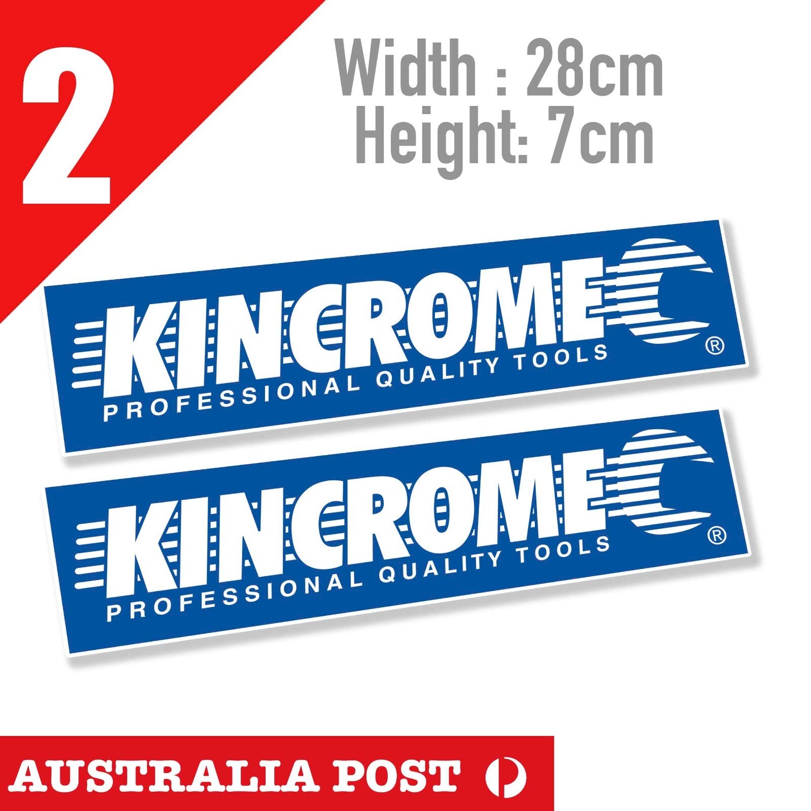Kincrome Professional Quality Tools Banner Stickers