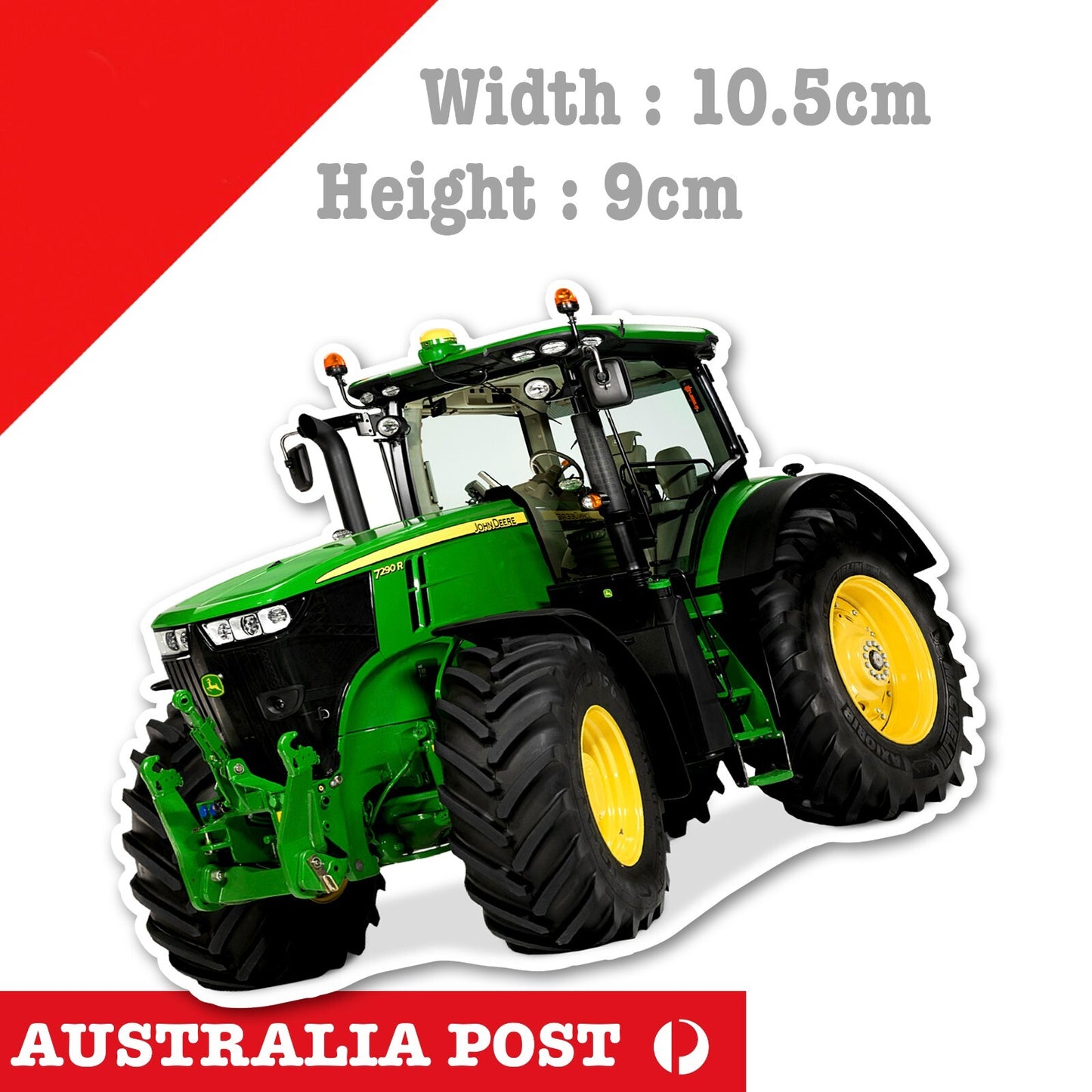 Green farm tractor, John Deere Tractor laptop , Car  Vinyl  Sticker 