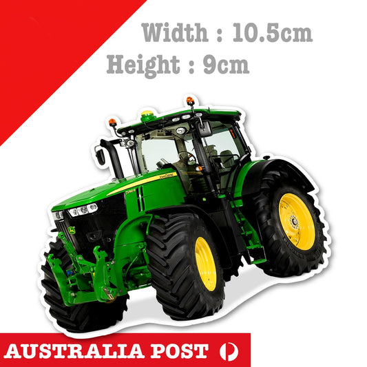 Green farm tractor, John Deere Tractor laptop , Car  Vinyl  Sticker 