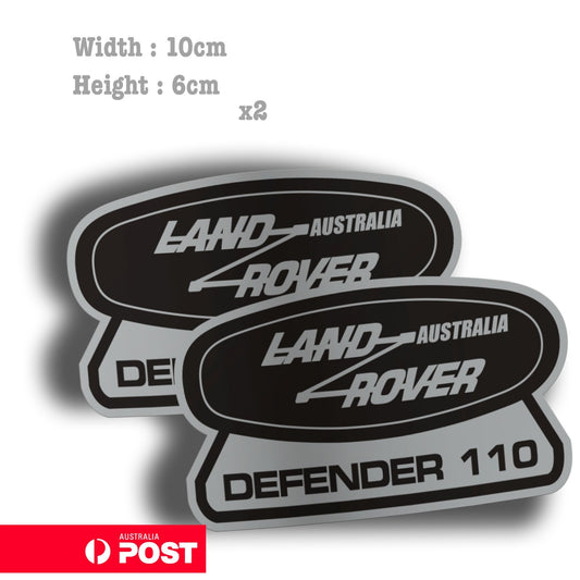 Land Rover Defender 110 AUSTRALIA Badge ,Off Road, 4X4 Decal Stickers