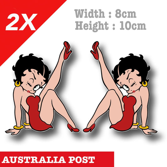 Betty Boop Red Dress Decal Sticker