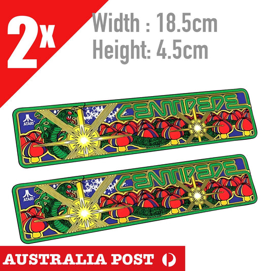Centipede Arcade Vintage Arcade Retro ATTARI Game Logo ATARI banner Stickers