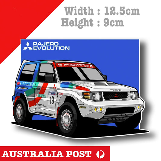 MITSUBISHI Pajero Off Road, Rally Car Sticker