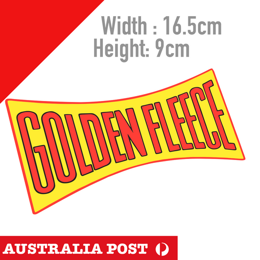 GOLDEN FLEECE Retro Australian Lubricating 50 Oil Logo  Sticker