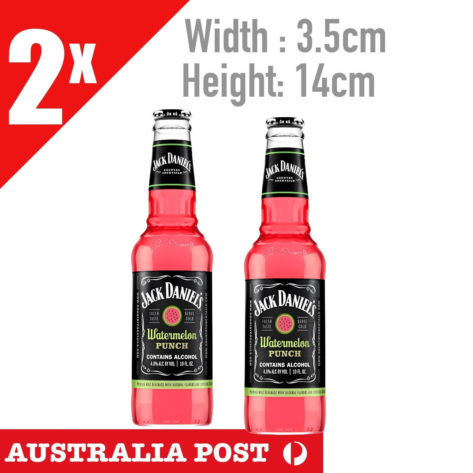 Jack Daniel Pink WATERMELON Whiskey Label Funny Stickers