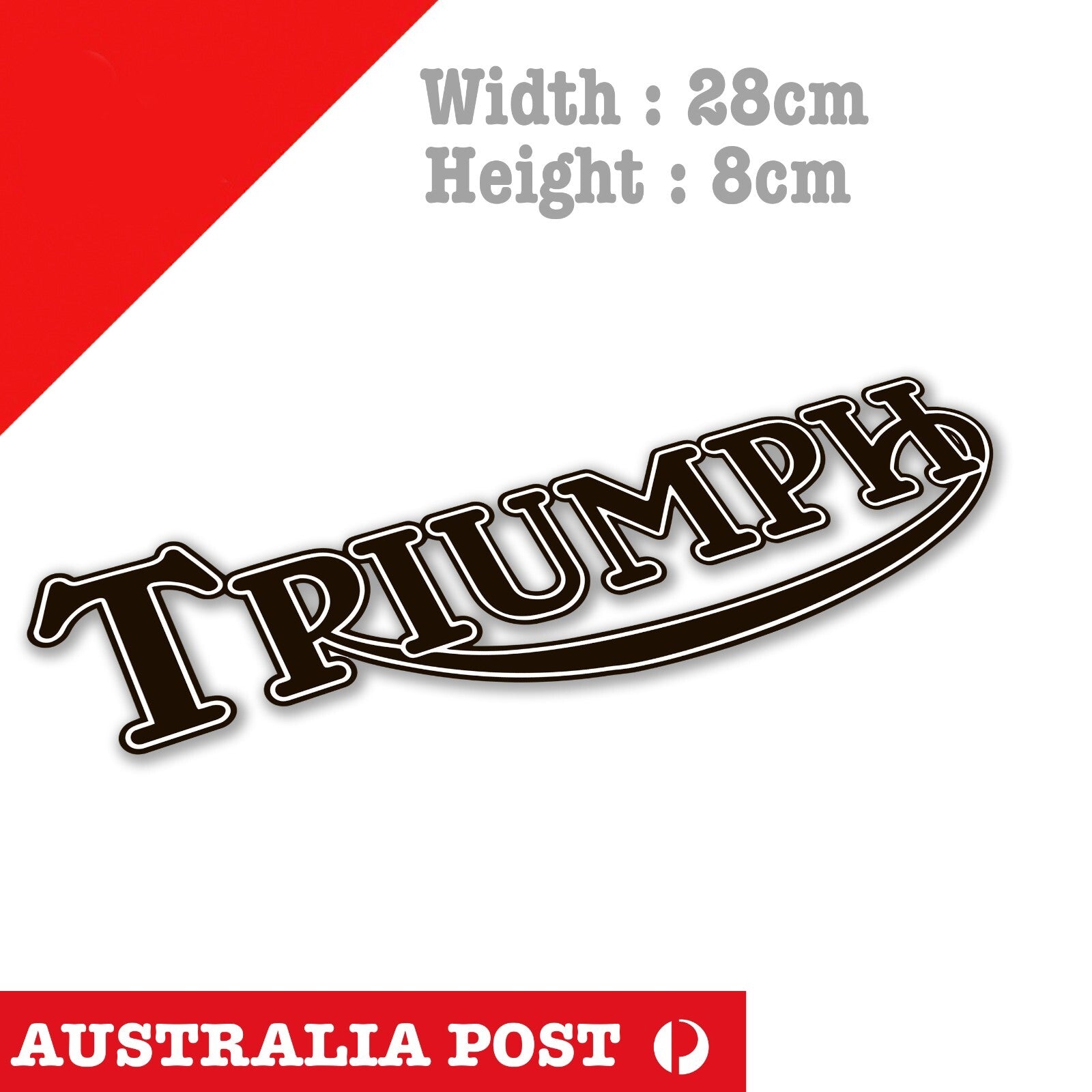 Triumph Motorcycle Text Logo ,Motorcycle, Racing, Vintage Logo Sticker