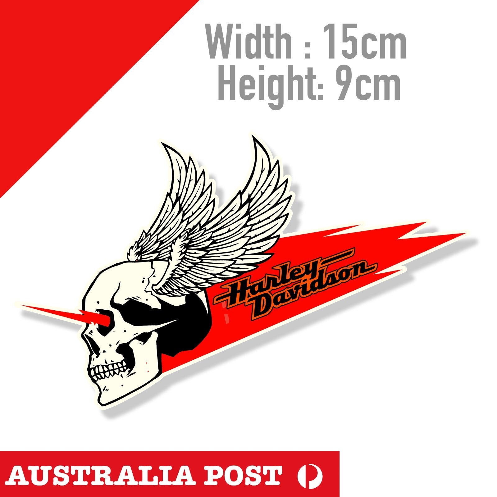 Harley Davidson Skull Head Logo Motorcycle Logo, Fuel Tank, Helmet Stickers