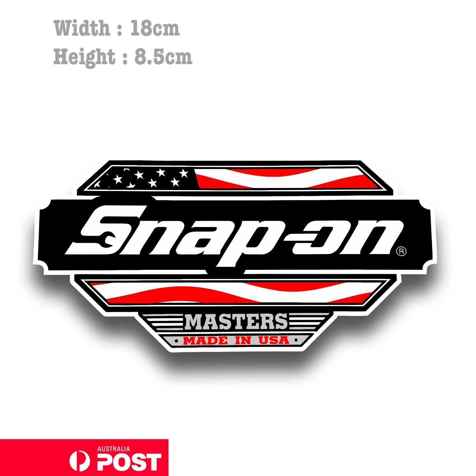 SNAP-ON American Flag Logo ,Tools Garage Vintage Vinyl  Sticker