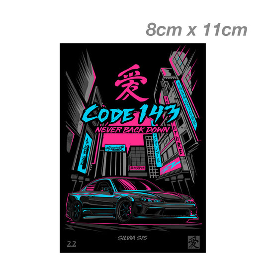 Nissan Silvia S15 Dark Night  JDM Laptop , Car  Vinyl  Sticker 