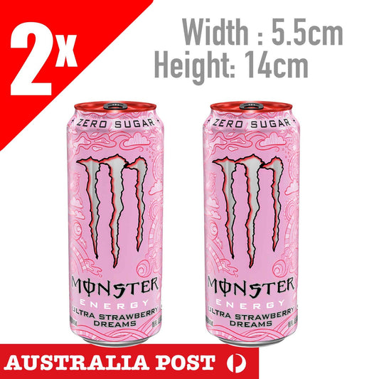 Monster Energy Drink Monster Ultra Strawberry Pink  Hawaiian Can Stickers