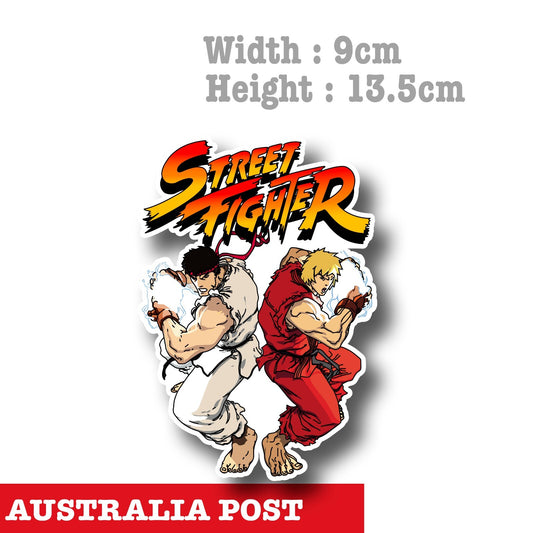 Ryu Ken Street Fighter Logo Sticker
