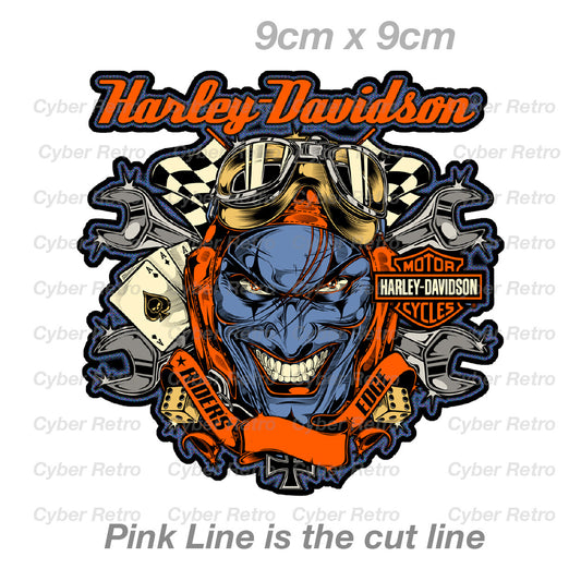 Harley Davidson Motorcycle Riders Edge , Helmet , Motorcycle Sticker 