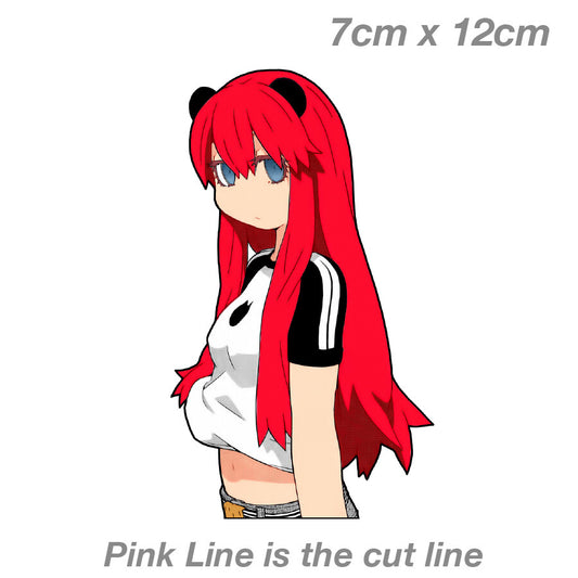 Cute JDM Japanese Sexy Girl JDM, Turbo Vinyl  Sticker 