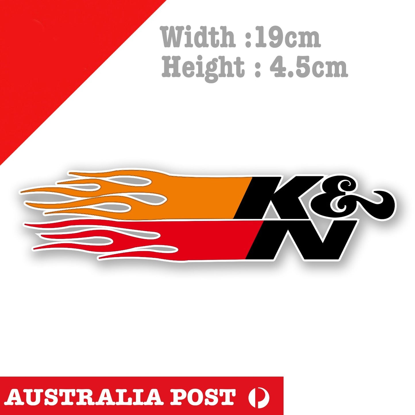 K&N KN K and N Flame Laptop , Car  Decal Sticker 